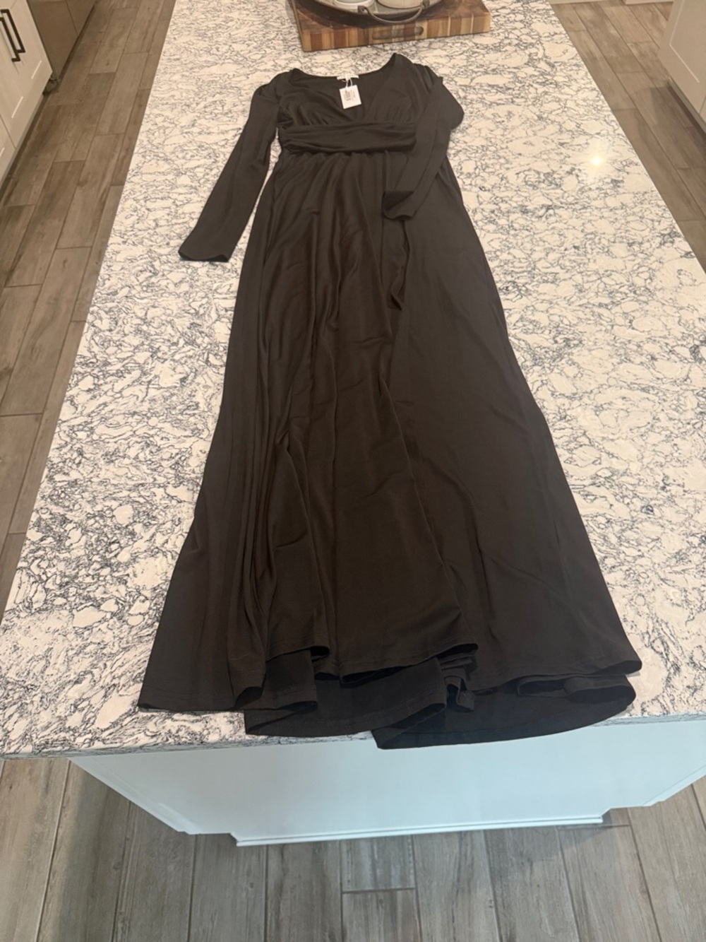 Baltic Born Black Long Sleeve Maxi Dress